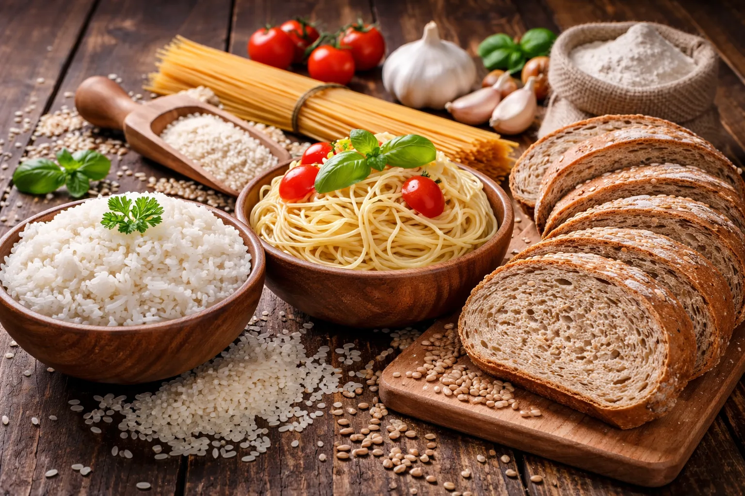 Reis vs. Nudeln vs. Brot – Der große Vergleich zu Sättigung und Gesundheit