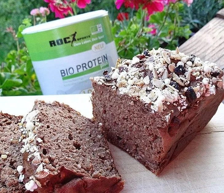 Schoko-Bananen Kuchen mit Protein