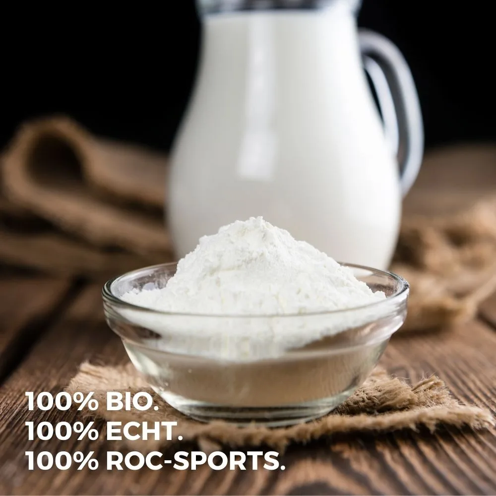 ROC-Sports Bio Sportnahrung - Proteinpulver mit 100% Bio-Zutaten und hergestellt in Österreich.