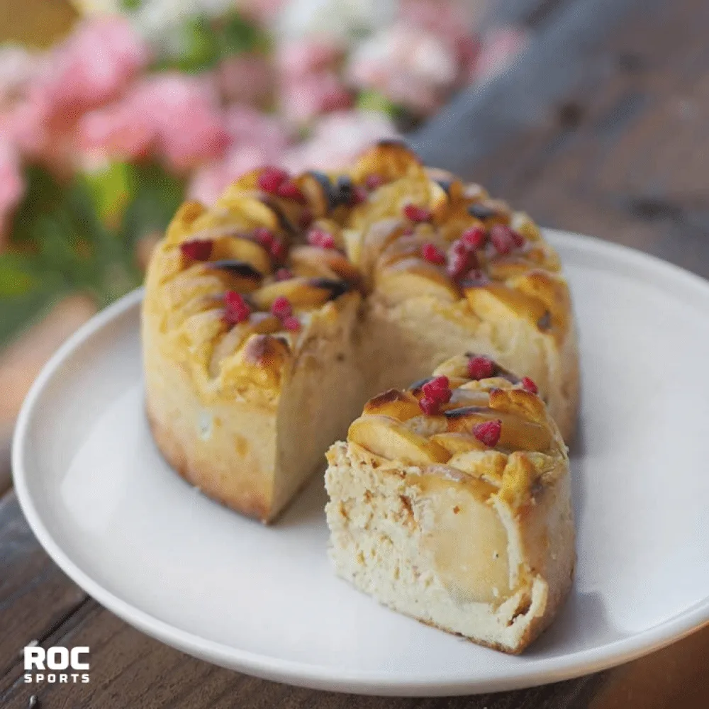 RoC-Sports | Blog | Rezepte | Zuckerfreier Apfel-Topfen Kuchen