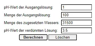 Magensäure Rechenbeispiel