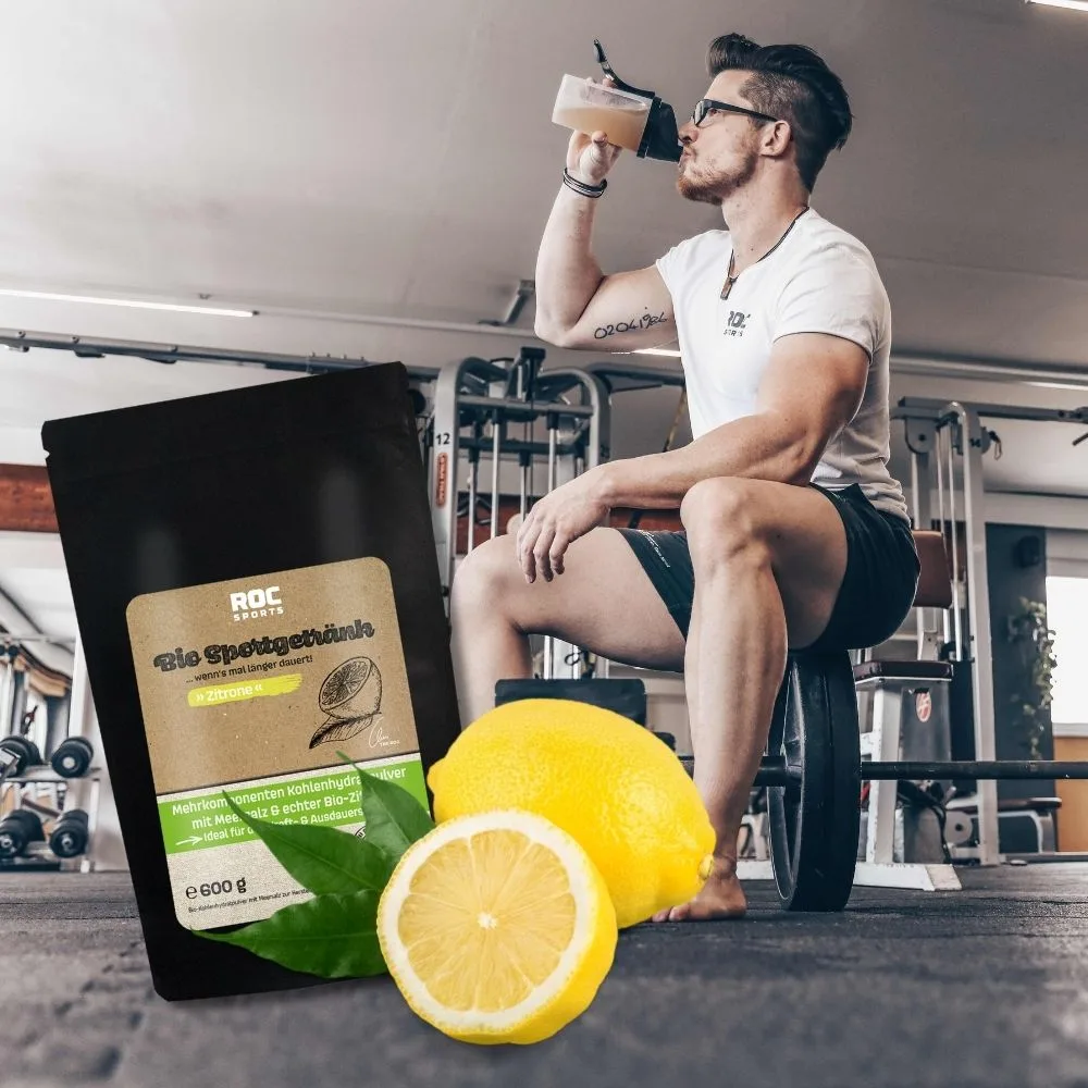 ROC-Sports Bio Sportgetränk Zitrone - Kraftsport