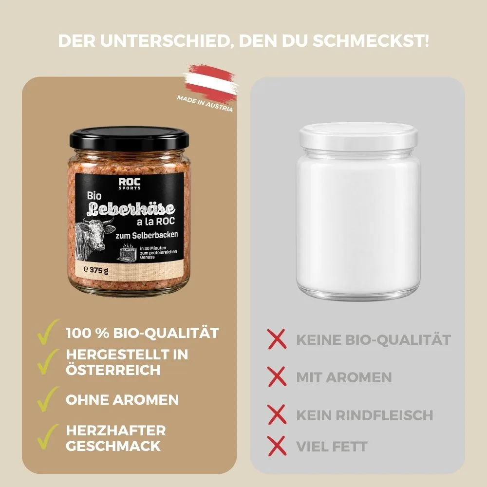 ROC-Sports Bio Protein Leberkäse - im Vergleich