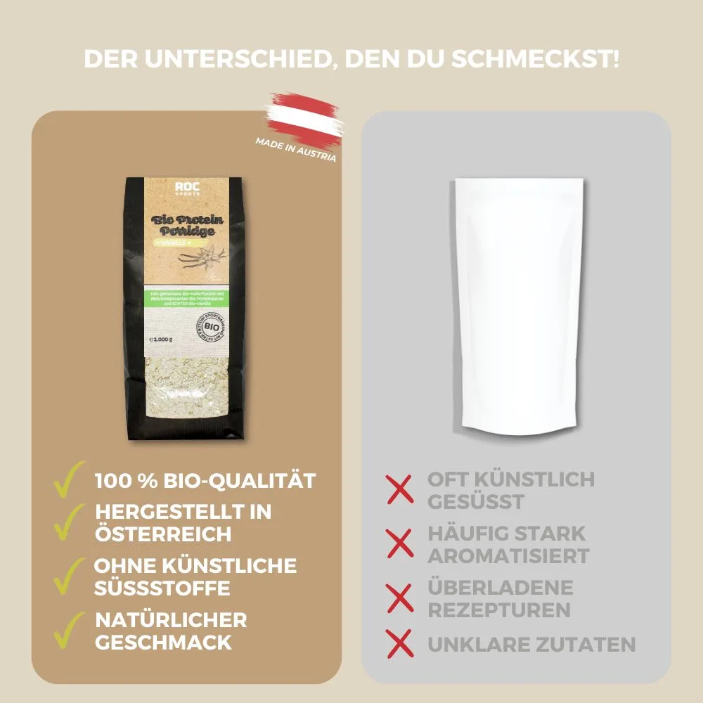 Bio Protein Porridge Vanille - Vergleich