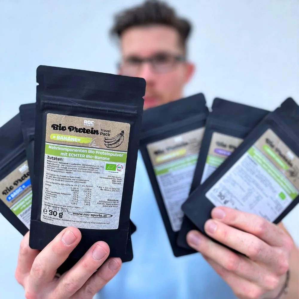 ROC-Sports Bio Protein Pulver Travel Pack Rote Beeren - Diverse Sorten