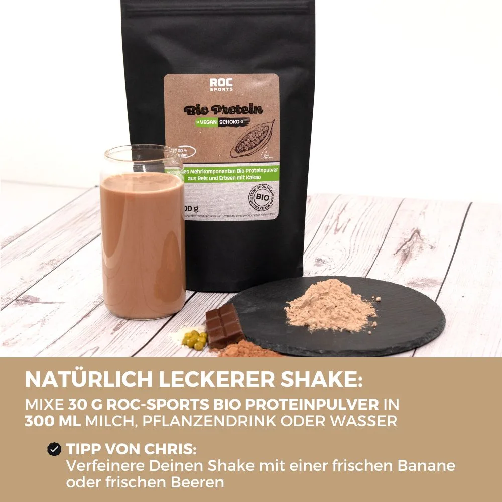 ROC-Sports Bio Protein Pulver Travel Pack Rote Beeren - Zubereitung