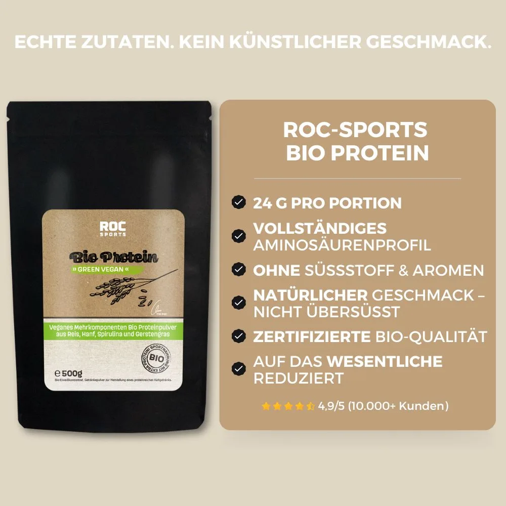 ROC-Sports Bio Protein Pulver Green Vegan - Deine Vorteile