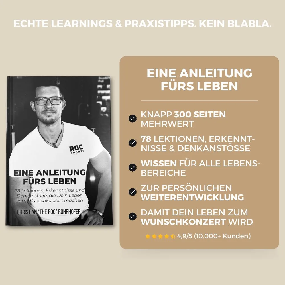 Buch: Eine Anleitung fürs Leben - Deine Vorteile