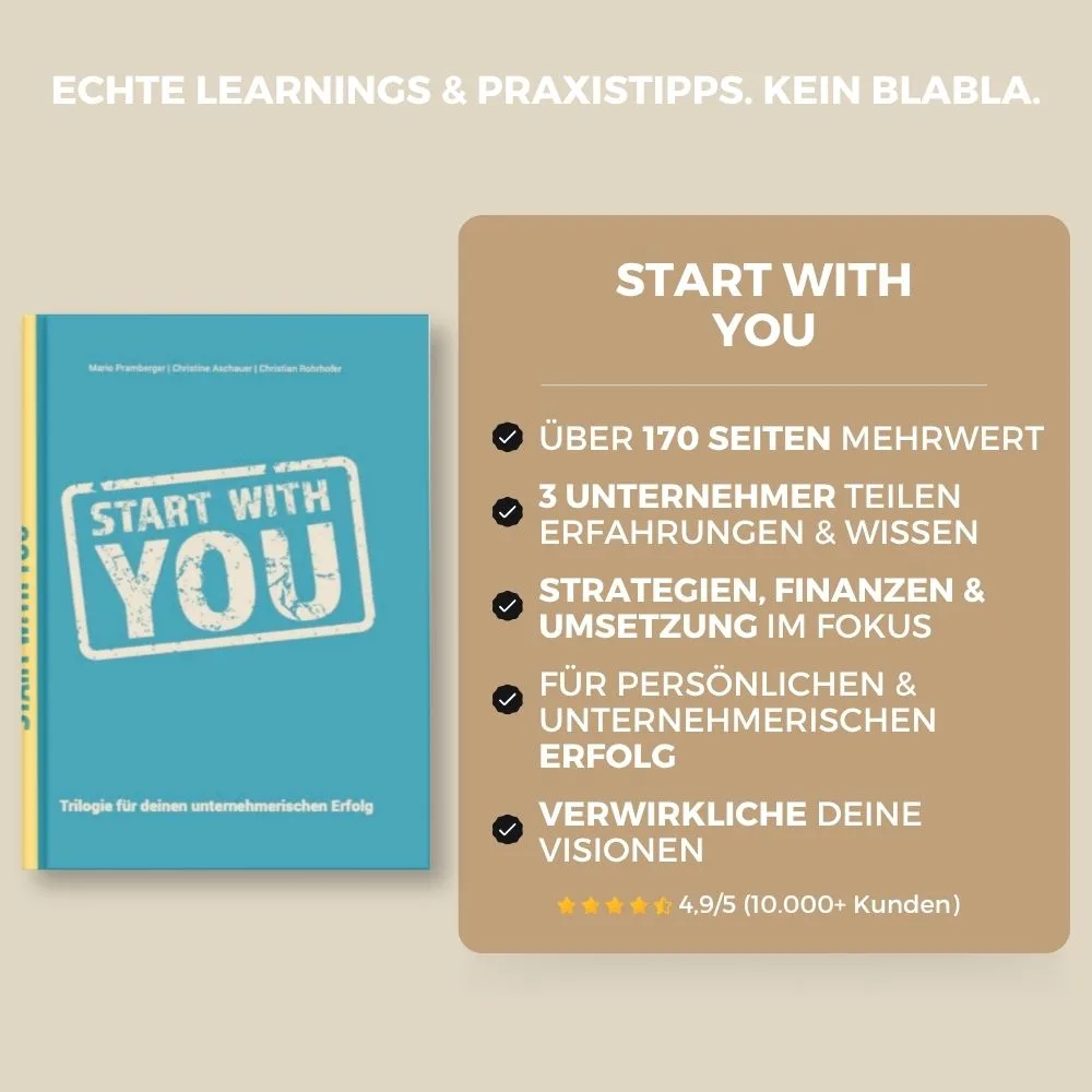 Buch: Start With You - Deine Vorteile