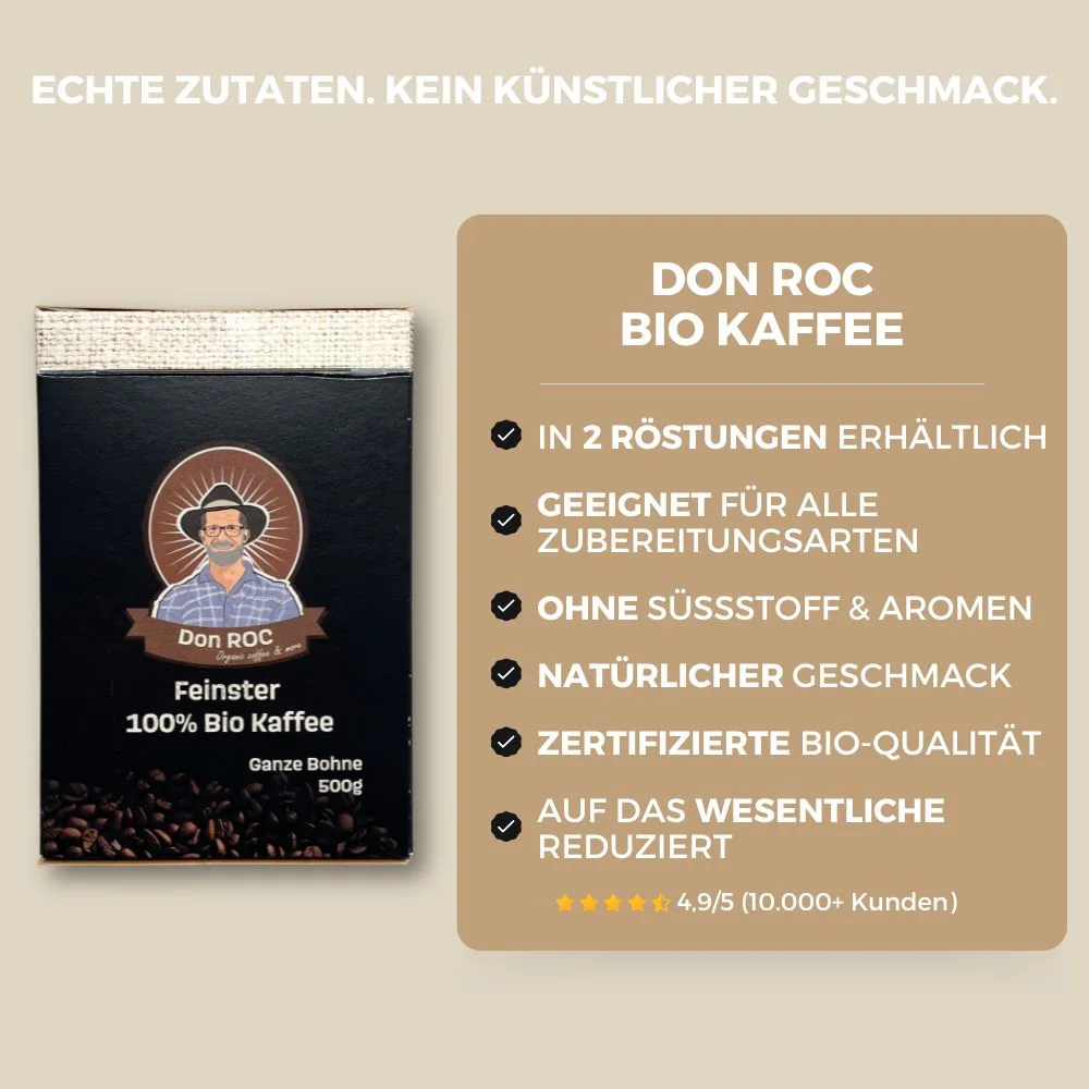Don ROC Bio Kaffee Muscolare - Deine Vorteile
