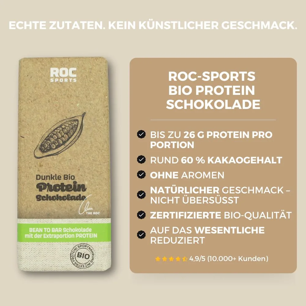 Bio Protein Tafelschokolade Pur - Deine Vorteile