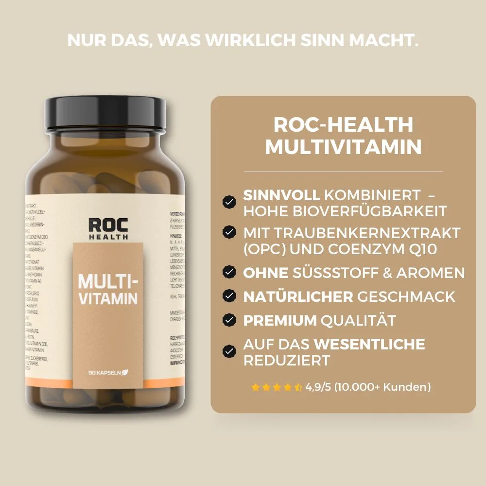 ROC-Health Multivitamin 90 Kapseln - Deine Vorteile
