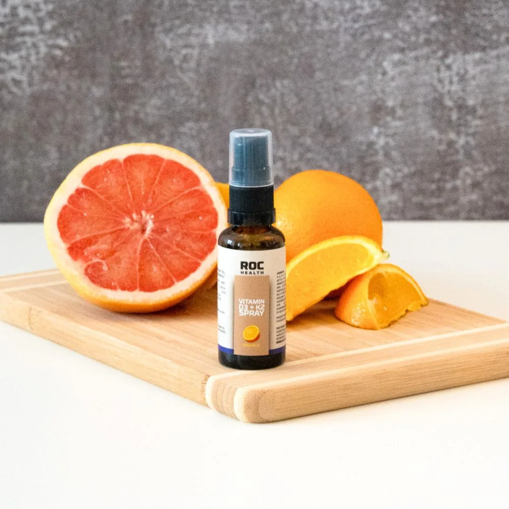 ROC-Health Vitamin D3 + K2 Spray mit Bio-Orangenöl - Zutaten
