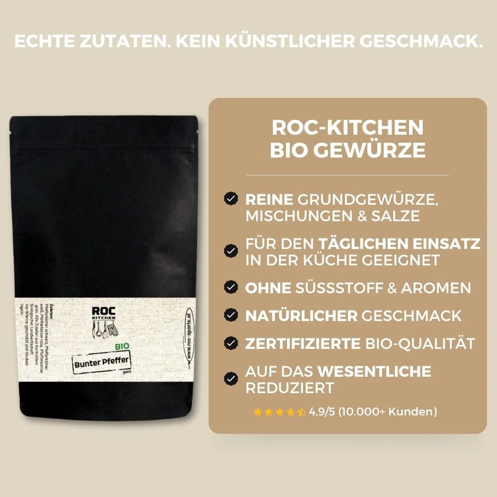 Bio Pfeffer bunt ganz - Deine Vorteile