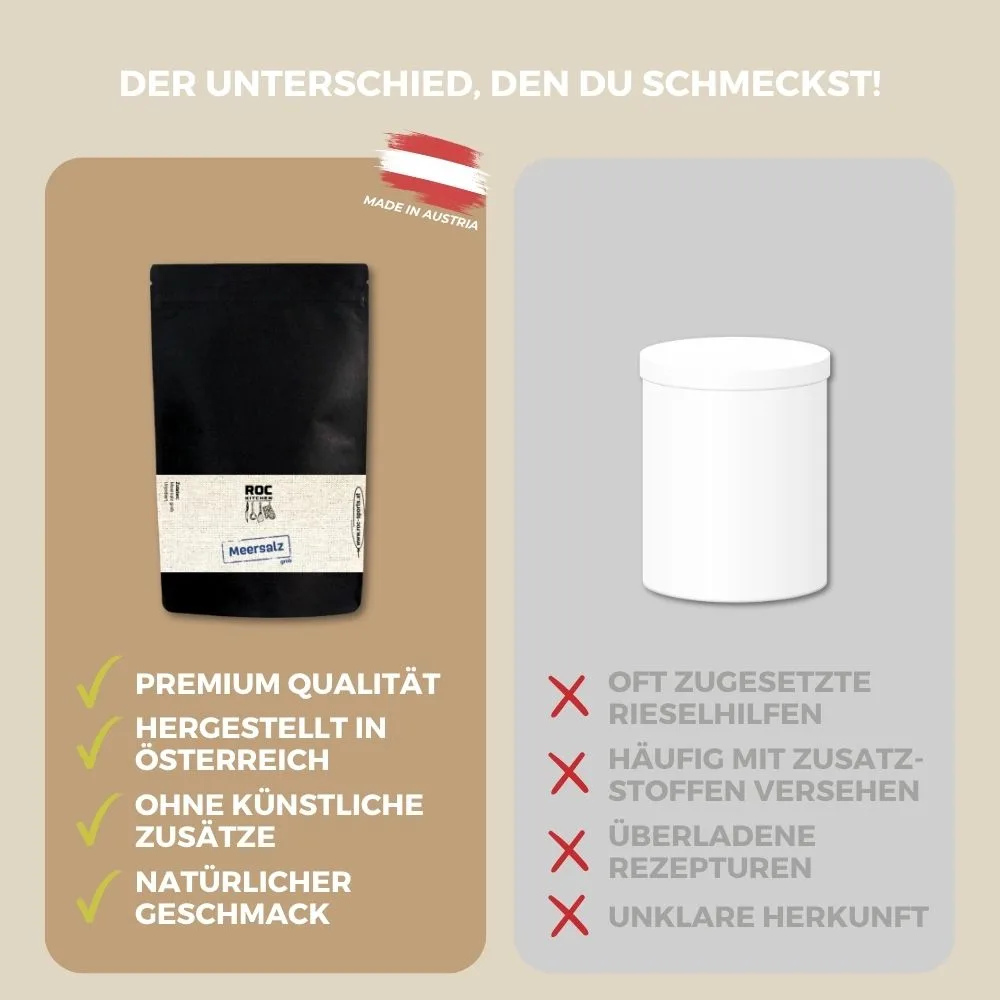 Meersalz grob - Vergleich
