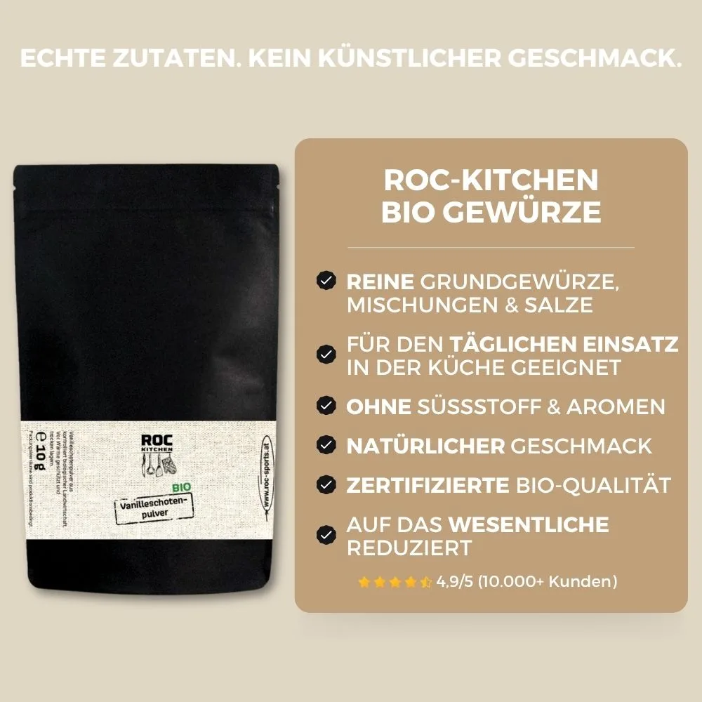 Bio Vanilleschotenpulver - Deine Vorteile