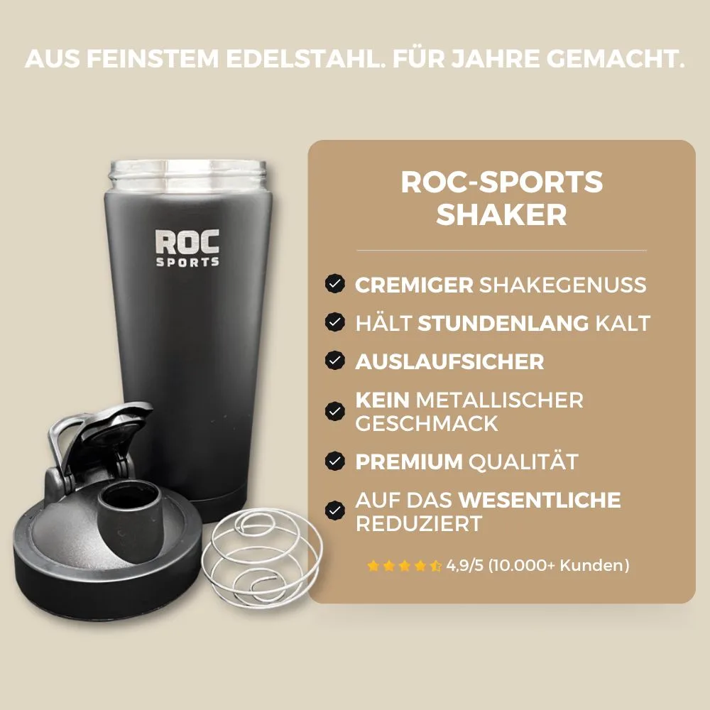 ROC-Shaker: Edelstahl Thermos Shaker - Deine Vorteile